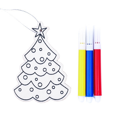 Christmas Tree Festive Decoration Painting Brush Wood Slices Hanging Pendants Paintable Blank Xmas Tree Ornaments
Christmas Tree Festive Decoration Painting Brush Wood Slices Hanging Pendants Paintable Blank Xmas Tree Ornaments