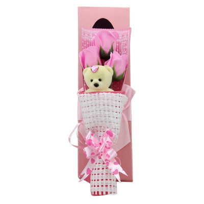 Artificial Soap Flower Roses Bear Holding Bouquet Wedding Festive Party Supplies Valentines Day Gift Box
Artificial Soap Flower Roses Bear Holding Bouquet Wedding Festive Party Supplies Valentines Day Gift Box