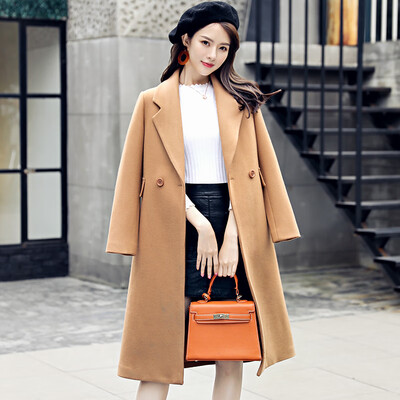 A pond morning 2018 winter new ladies fashion simple solid color lapel Slim long-sleeved slim warm heating medium long woolen coat S84R0062DA18L camel
A pond morning 2018 winter new ladies fashion simple solid color lapel Slim long-sleeved slim warm heating medium long woolen coat S84R0062DA18L camel