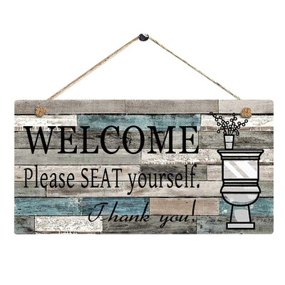 Gobestart WELCOM Please SEAT Yourself Printed Wooden Plaque Sign Wall Hanging Welcome Sign
Gobestart WELCOM Please SEAT Yourself Printed Wooden Plaque Sign Wall Hanging Welcome Sign