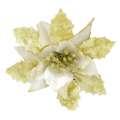 Christmas Tree Decoration Artificial Flowers 17cm Glitter Fake Flower Head Xmas Home Party Wedding Ornament Supplies
Christmas Tree Decoration Artificial Flowers 17cm Glitter Fake Flower Head Xmas Home Party Wedding Ornament Supplies