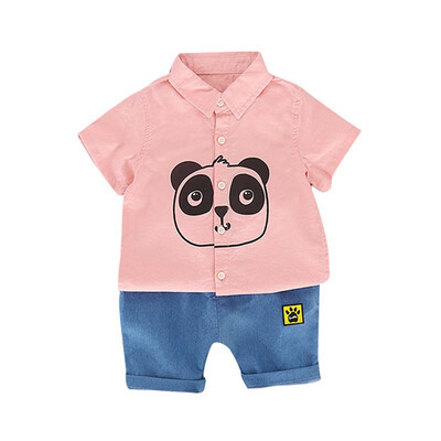 Boys Sets 2Pcs Summer Kids Boys Shirt Pants Set Lovely Panda Shirt Casual Denim Pants Boy Clothes Set Summer
Boys Sets 2Pcs Summer Kids Boys Shirt Pants Set Lovely Panda Shirt Casual Denim Pants Boy Clothes Set Summer
