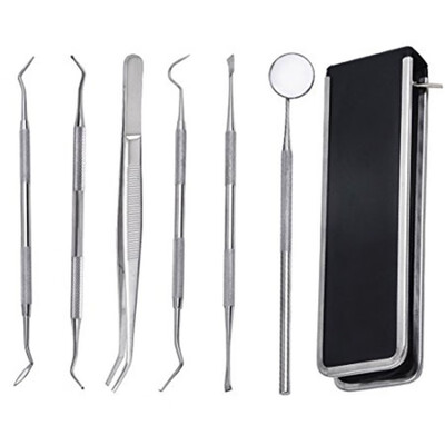 Dental Stainless Steel Dentist Teeth Clean Hygiene Explorer Probe Hook Pick Scaler Oral Hygiene Tool PU Leather Case
Dental Stainless Steel Dentist Teeth Clean Hygiene Explorer Probe Hook Pick Scaler Oral Hygiene Tool PU Leather Case