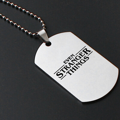 Stranger Things Necklace Creative Stainless Steel Military Charms Pendant Chokers Jewelry Gifts for Women Girls
Stranger Things Necklace Creative Stainless Steel Military Charms Pendant Chokers Jewelry Gifts for Women Girls