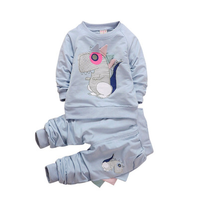 Autumn Children Long Sleeve Clothes Set Baby Boy Girl Dinosaur Pattern Long Sleeve Two-Piece Children Casual Suit 
Autumn Children Long Sleeve Clothes Set Baby Boy Girl Dinosaur Pattern Long Sleeve Two-Piece Children Casual Suit