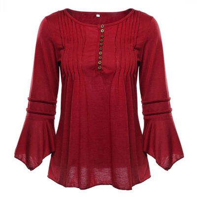 New Women Blouse Shirts Elegant Ruffles Women Tops Plus Size Flare Sleeve White Casual Loose Shirt blusas feminina W1
New Women Blouse Shirts Elegant Ruffles Women Tops Plus Size Flare Sleeve White Casual Loose Shirt blusas feminina W1