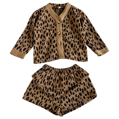 New Autumn Baby Girl Clothes 1-7T Baby Set Leopard Printed Long Sleeve Round Collar Casual Tops Short
New Autumn Baby Girl Clothes 1-7T Baby Set Leopard Printed Long Sleeve Round Collar Casual Tops Short