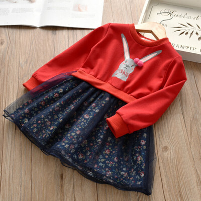 Autumn Casual Baby Girls Dresses Rabbit Pattern Long Sleeve Floral Dress Patchwork Design Kids Toddler Pageant Sundress
Autumn Casual Baby Girls Dresses Rabbit Pattern Long Sleeve Floral Dress Patchwork Design Kids Toddler Pageant Sundress