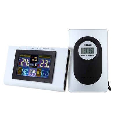 Weather Station Wireless Digital Thermo-Hygrometer Humidometer Temperature Gauge Meter Clock Alarm Date Display
Weather Station Wireless Digital Thermo-Hygrometer Humidometer Temperature Gauge Meter Clock Alarm Date Display