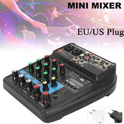 Willstar 4 Channel USB Protable Mini Mixer Audio Console Sound Card Mixing Console Bluetooth Audio Mixer Portable Mini Mixer
Willstar 4 Channel USB Protable Mini Mixer Audio Console Sound Card Mixing Console Bluetooth Audio Mixer Portable Mini Mixer
