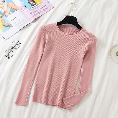 Women Korean Solid Color Sweater Female Knitted Long Sleeves Pullovers Basic O Neck Jumpers Autumn Pull Femme
Women Korean Solid Color Sweater Female Knitted Long Sleeves Pullovers Basic O Neck Jumpers Autumn Pull Femme