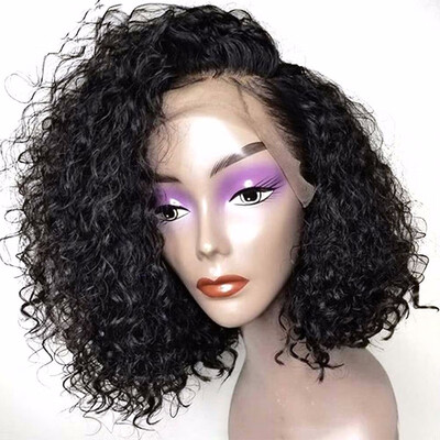 Pre-Plucked 180 Density Curly Bob Lace Front Wig Bleached Knots Short Brazilian Virgin Human Hair Wig Gluelss Lace Frontal Wig
Pre-Plucked 180 Density Curly Bob Lace Front Wig Bleached Knots Short Brazilian Virgin Human Hair Wig Gluelss Lace Frontal Wig