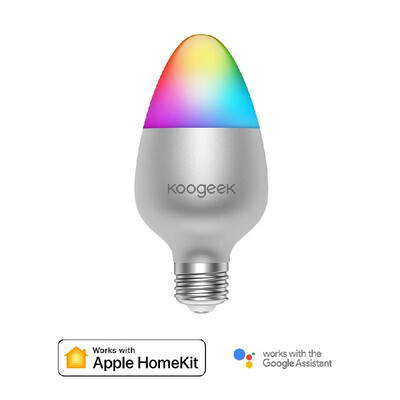 Koogeek E26 8W Color Changing Dimmable Wi-Fi Smart LED Light Bulb Compatible with Alexa Apple HomeKit&the Google Assistant
Koogeek E26 8W Color Changing Dimmable Wi-Fi Smart LED Light Bulb Compatible with Alexa Apple HomeKit&the Google Assistant