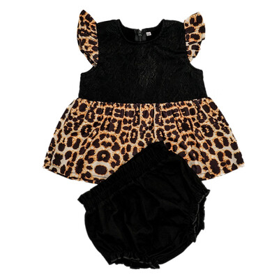 2PcsSet Summer Baby Girl Casual Flare Sleeve Leopard Print Tops T-shirtBriefs PP Shorts Outfits Set
2PcsSet Summer Baby Girl Casual Flare Sleeve Leopard Print Tops T-shirtBriefs PP Shorts Outfits Set