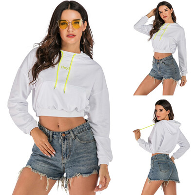 Tailored Women Casual Embroidery Long Sleeve Crop Top Shirt Hooded Sweatshirt Loose Tops
Tailored Women Casual Embroidery Long Sleeve Crop Top Shirt Hooded Sweatshirt Loose Tops