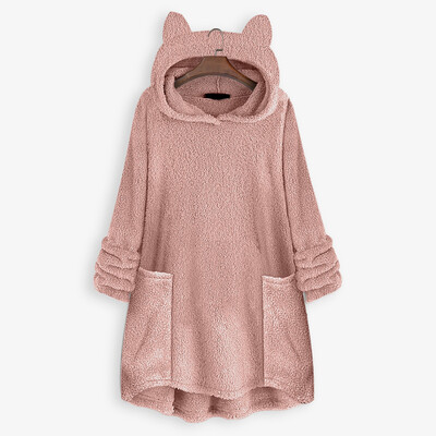 Tailored Women Fleece Cat Ear Plus Size Long Sleeve Hoodie Pocket Top Sweater Blouse
Tailored Women Fleece Cat Ear Plus Size Long Sleeve Hoodie Pocket Top Sweater Blouse