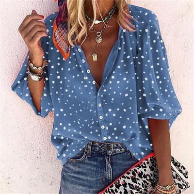 Women Blouse Autumn Shirt Long Sleeve Blouse V-neck Printed Shirts Office Lady Tops Blouse Femme Blusas Mujer de Moda 2019
Women Blouse Autumn Shirt Long Sleeve Blouse V-neck Printed Shirts Office Lady Tops Blouse Femme Blusas Mujer de Moda 2019