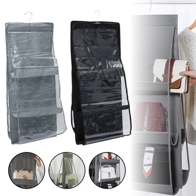 6 Pocket Hanging Handbag Organizer for Wardrobe Closet Transparent Storage Bag Door Wall Clear Sundry Shoe Bag Storage
6 Pocket Hanging Handbag Organizer for Wardrobe Closet Transparent Storage Bag Door Wall Clear Sundry Shoe Bag Storage