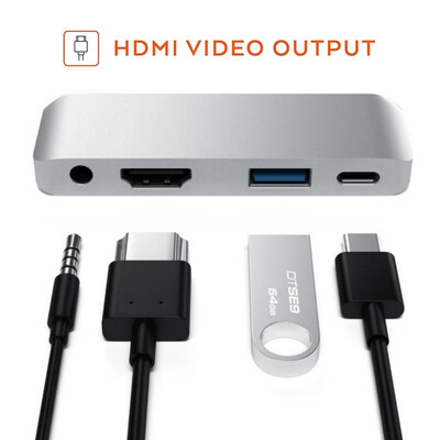Willstar USB 30 35mm Type-C Hub Adapter PD Charging 4K HDMI For MacBook 2018 iPad Pro
Willstar USB 30 35mm Type-C Hub Adapter PD Charging 4K HDMI For MacBook 2018 iPad Pro