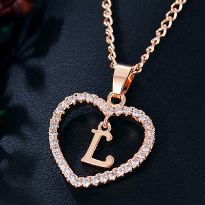 Womens Heart Pendant Necklace with Cubic Zirconia&Letter Pendant Necklace Gift for Women or Girls
Womens Heart Pendant Necklace with Cubic Zirconia&Letter Pendant Necklace Gift for Women or Girls