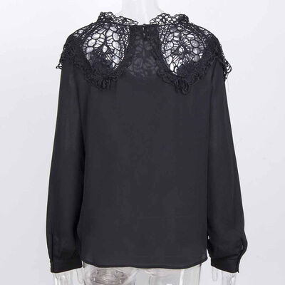 Sexy Women Summer Solid Lace Hollow Out Blouse Round Neck Collar Long Sleeve Slim Body Casual Fashion Chiffon Blouses
Sexy Women Summer Solid Lace Hollow Out Blouse Round Neck Collar Long Sleeve Slim Body Casual Fashion Chiffon Blouses