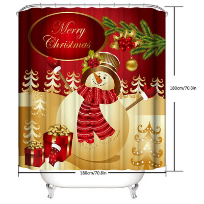 Cute Creative Christmas Festival Polyester Wear-resistant Thicken Waterproof Bathroom Shower Curtain Soft Fabrics
Cute Creative Christmas Festival Polyester Wear-resistant Thicken Waterproof Bathroom Shower Curtain Soft Fabrics