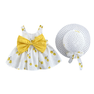Cute Girls Dress Cotton Cute Breathable Fruit Print Bow Sleeveless Sweet Princess Sling DressHat
Cute Girls Dress Cotton Cute Breathable Fruit Print Bow Sleeveless Sweet Princess Sling DressHat
