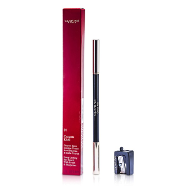 CLARINS - Long Lasting Eye Pencil with Brush - 01 Carbon Black With Sharpener 105g0037oz
CLARINS - Long Lasting Eye Pencil with Brush - 01 Carbon Black With Sharpener 105g0037oz