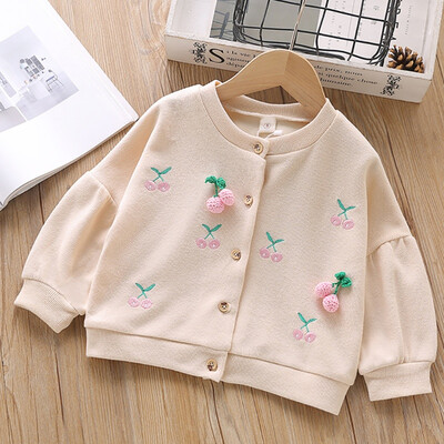 Autumn Children Clothes Toddler Baby Kids Girls Jacket Cherry Button Girls Jacket Coat Kids Casual Outwear
Autumn Children Clothes Toddler Baby Kids Girls Jacket Cherry Button Girls Jacket Coat Kids Casual Outwear