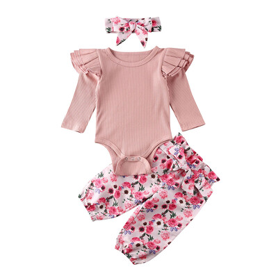 3PCS Infant Toddler Baby Girl Clothes Ruffle Romper Bodysuit Floral Halen Pants Headband Outfits
3PCS Infant Toddler Baby Girl Clothes Ruffle Romper Bodysuit Floral Halen Pants Headband Outfits