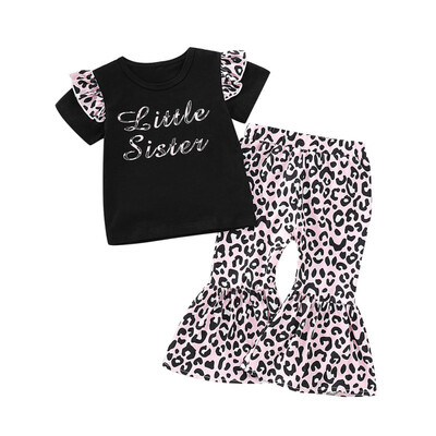 Kids Clothes Set For Girl Short Sleeve Summer T-Shirt TopBoot Cut Pant Fashionable Baby Clothes Sets
Kids Clothes Set For Girl Short Sleeve Summer T-Shirt TopBoot Cut Pant Fashionable Baby Clothes Sets