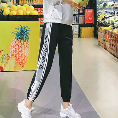 Women High Waist Pencil Pants Harajuku Letter Print Hip Hop Harem Trousers Fashion Streetwear Loose Trousers
Women High Waist Pencil Pants Harajuku Letter Print Hip Hop Harem Trousers Fashion Streetwear Loose Trousers