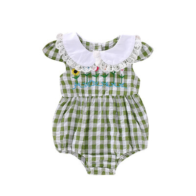 Summer Infant Baby Girls Flare Sleeve Rompers Kids Floral Print Plaid Bodysuit Jumpsuit Newborn Clothes
Summer Infant Baby Girls Flare Sleeve Rompers Kids Floral Print Plaid Bodysuit Jumpsuit Newborn Clothes