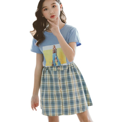 Summer Girls Clothes Sets Baby Girl Short Sleeve Shirt TopShorts Skirts Kids Clothing Plaid Childrens Clothes 2pcs
Summer Girls Clothes Sets Baby Girl Short Sleeve Shirt TopShorts Skirts Kids Clothing Plaid Childrens Clothes 2pcs