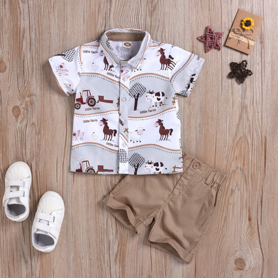 Summer Children Baby Boys Casual Short Sleeve Cartoon Animal Print T-shirt TopsShorts Costume Set
Summer Children Baby Boys Casual Short Sleeve Cartoon Animal Print T-shirt TopsShorts Costume Set