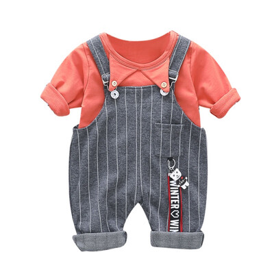 Toddler Newborn Boy Girl Cute Autumn Outfits Long Sleeve Blouse TopStrap Striped Trousers Casual Sets Bib Pants
Toddler Newborn Boy Girl Cute Autumn Outfits Long Sleeve Blouse TopStrap Striped Trousers Casual Sets Bib Pants