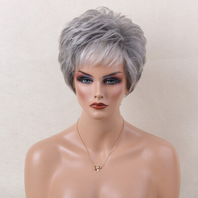 ELEMENT Synthetic Short Human HairSynthetic Blend Wigs for Black Women Pixie Cut Side Parting Short Straight 18613
ELEMENT Synthetic Short Human HairSynthetic Blend Wigs for Black Women Pixie Cut Side Parting Short Straight 18613