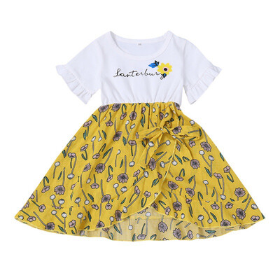 Baby Girls Summer Short Sleeve Print Floral Letter Dress Kids Children High Quality Casual Soft Cotton Pattern Clothing Dress
Baby Girls Summer Short Sleeve Print Floral Letter Dress Kids Children High Quality Casual Soft Cotton Pattern Clothing Dress