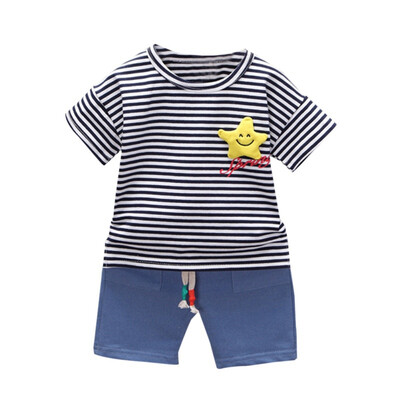 Casual Boy Clothes Set Kids Summer Striped T-shirtshorts KIds Clothes Set 0-4T Boy T-shirt
Casual Boy Clothes Set Kids Summer Striped T-shirtshorts KIds Clothes Set 0-4T Boy T-shirt