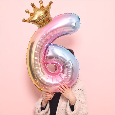 JPGIF Crown Number Foil Balloons Number Ballon Happy Birthday Party Decoration 32 Inch
JPGIF Crown Number Foil Balloons Number Ballon Happy Birthday Party Decoration 32 Inch