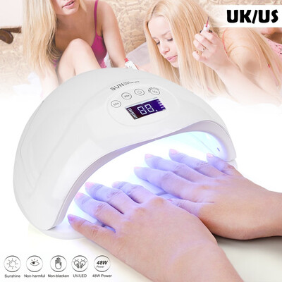 48W Quick-Drying Nail Lamp Nail Dryer Lamp Nail Phototherapy Machine Smart Nail LampUSUK Plug
48W Quick-Drying Nail Lamp Nail Dryer Lamp Nail Phototherapy Machine Smart Nail LampUSUK Plug