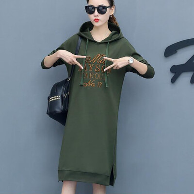 Tailored Women Autumn Fashion Hoodie Letter Printing Long Sleeve Knee Length Dress
Tailored Women Autumn Fashion Hoodie Letter Printing Long Sleeve Knee Length Dress