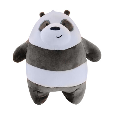 Our naked bear plush toy doll super cute stupid three raccoon anime around the bear meet you pillow wholesale panda 25cm