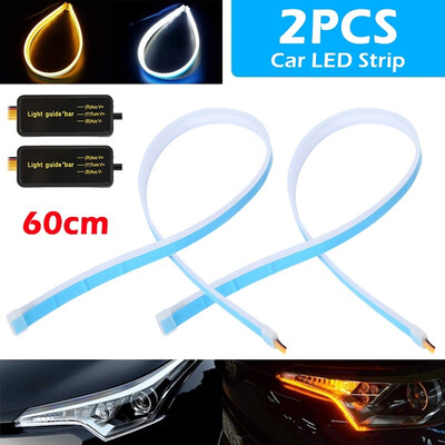 2pcs 60mm Ultra Thin Double Color Car Soft Tube LED Strip DRL Flowing Turn Signal Lamp Daytime Running Strip
2pcs 60mm Ultra Thin Double Color Car Soft Tube LED Strip DRL Flowing Turn Signal Lamp Daytime Running Strip