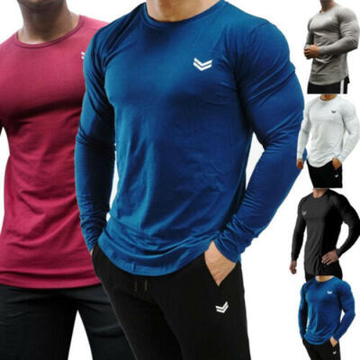Men Slim Fit Long Sleeve Muscle Tee Gym Workout T-shirt Bodybuilding Tops Blouse
Men Slim Fit Long Sleeve Muscle Tee Gym Workout T-shirt Bodybuilding Tops Blouse