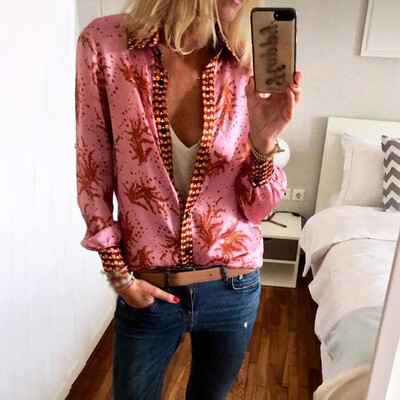 Stylish Women Floral Print Button Shirts Casual Long Sleeve Shirt Tops Blouse
Stylish Women Floral Print Button Shirts Casual Long Sleeve Shirt Tops Blouse