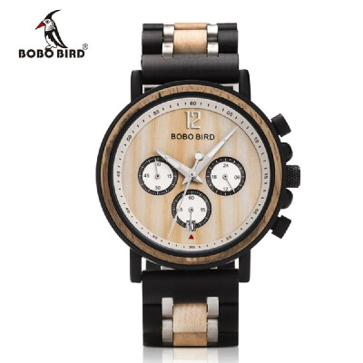 BOBOBIRD S18 Men Quartz Watch Wooden Band Fashion Multifunction Wristwatch 3ATM Luminous Display Chronograph Calendar Date Display
BOBOBIRD S18 Men Quartz Watch Wooden Band Fashion Multifunction Wristwatch 3ATM Luminous Display Chronograph Calendar Date Display