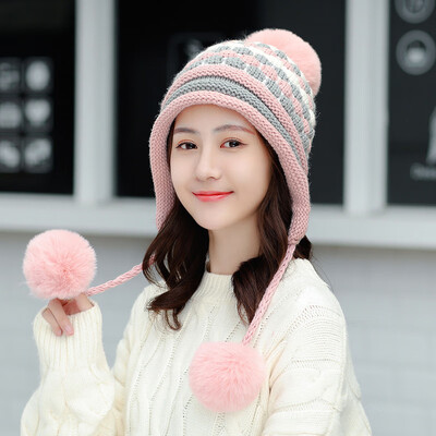 Hat Female Winter Woolen Cap Sweet&Lovely Korean Edition Baitao Chao Fashion Warm Moon Cap Ear Protector Knitted Cap
Hat Female Winter Woolen Cap Sweet&Lovely Korean Edition Baitao Chao Fashion Warm Moon Cap Ear Protector Knitted Cap
