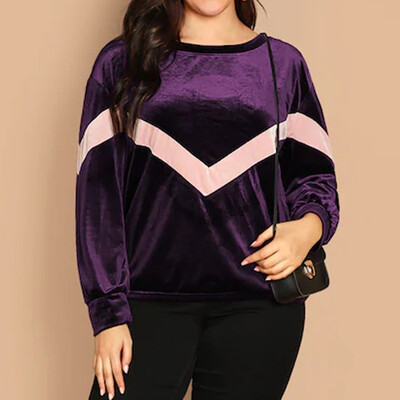 Tailored Women Casual Plus Size Autumn Strip O-Neck Solid Long Sleeve Patchwork Tops
Tailored Women Casual Plus Size Autumn Strip O-Neck Solid Long Sleeve Patchwork Tops