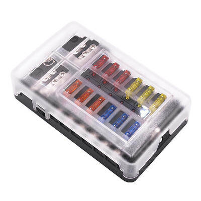 Universal Car Blade Fuse Box Automotive Circuit Fuse Block Holder DC 32V 1-12 Way with LED Indicators
Universal Car Blade Fuse Box Automotive Circuit Fuse Block Holder DC 32V 1-12 Way with LED Indicators